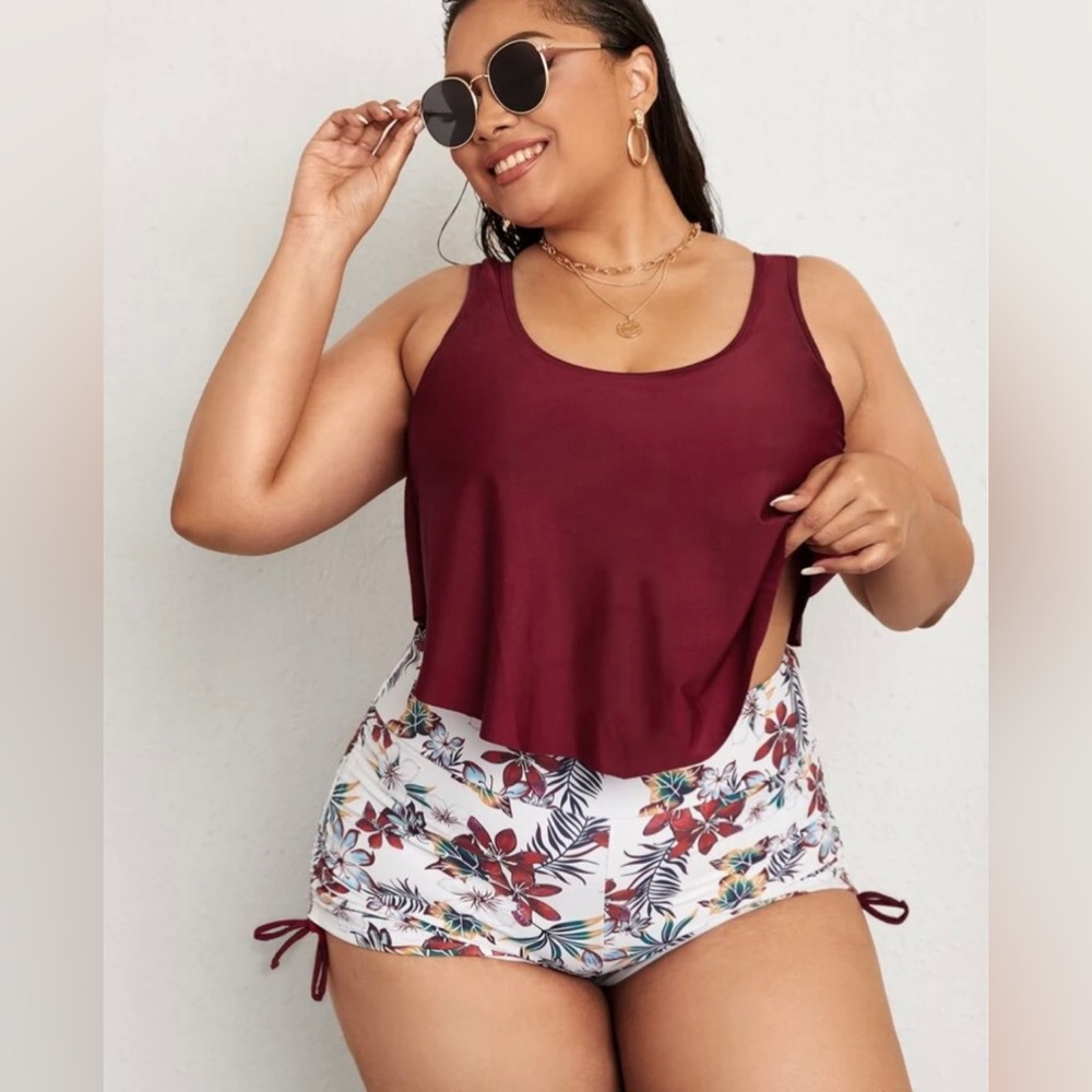 NEW. Plus bikini swim bathing suit. 2XL